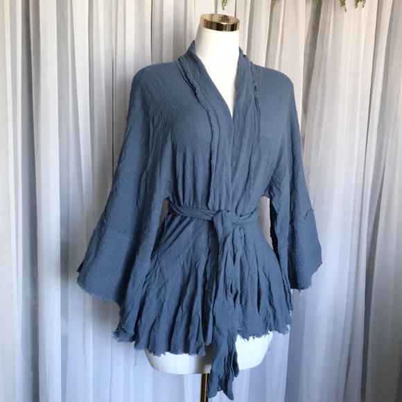 Umgee Textured Kimono Robe - Picture 3 of 8